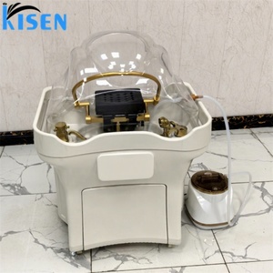 Système de bac portable Kisen pour shampoing et soins capillaires, sans plomberie requise, pour salons, barbiers, hôpitaux, cliniques et usage domestique - Product Image 1