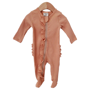 Combinaison en <span class=keywords><strong>coton</strong></span> côtelé pour bébé, fille et garçon, manches longues, ensemble <span class=keywords><strong>de</strong></span> nuit pour nouveau-nés, boutons pression - Product Image 6