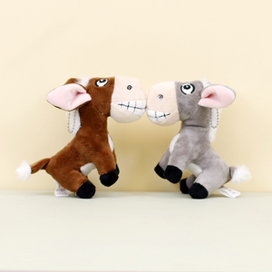 Gantungan Kunci Boneka Keledai Kartun Custom, Mainan Hewan Boneka Burro Bulu Lembut Isi Kapas PP dengan Jaring untuk Hadiah Promosi - Product Image 3