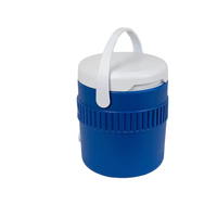 Carafe à eau glacée en plastique avec logo personnalisé, pour boissons, bière, avec robinet, glacière de stockage d'eau d'extérieur