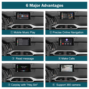 מודול בסגנון oem תואם mazda CX-5 CX-5 CX-9 <span class=keywords><strong>3</strong></span> 5 2016-2020 usbc טעינה מהירה תפוחים אלחוטי carplay - Product Image 6