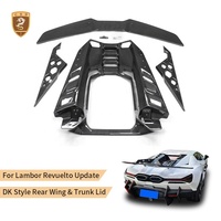 Alerón Trasero de Fibra de Carbono Estilo DK para Lamborghini Revuelto LB744 Facelift, Tapa del Maletero Trasero, Piezas de Carrocería 2023+