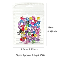 50 Breloques en Résine Mignonnes Poissons Tropicaux pour Ongles, Accessoires Ongles Créatures Marines, Décoration Ongles Poisson-Pie Couleur pour Manucure
