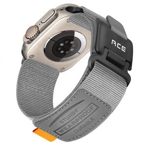 Correas de Lujo para Apple Watch Ultra 49mm/46mm, Correa de Nylon Suave y Transpirable con Cierre Magnético, Diseño de Lazo para Hombre, Estilo Escalada - Product Image 2