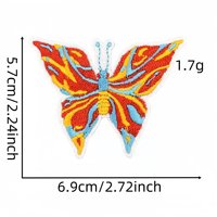 Vente directe usine : Patchs thermocollants écologiques en tissu, motifs dessin animé (Princesse, Château, Arc-en-ciel, Miroir, Ballon, Papillon) pour sacs et chapeaux