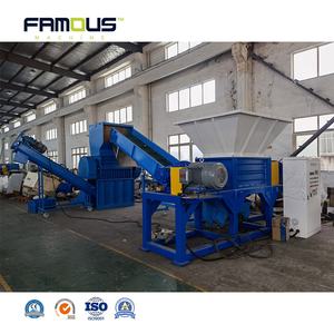 Double arbre déchets cuivre aluminium acier pneus métal tambour plastique recyclage coupe concassage déchiqueteuse Machine - Product Image 5