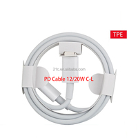 Cable de Datos para Teléfono Móvil Tipo C-pd de 20 W con Caja de Venta al por Menor, Cable PD Ligero para iPhone 14 para iPad