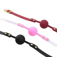 Direct usine SM Training Mouth Ball Gag Ball, jouet sexuel en silicone écologique, accessoire de bondage, jouet de contrainte portable pour adultes, pour le flirt