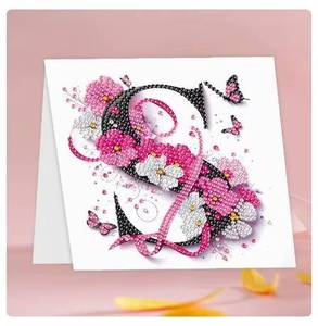 Cartes de vœux à peindre au diamant avec enveloppes, art décoratif DIY pour garçons et filles - Product Image 1