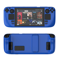 Étui de protection portable multi-couleurs, respectueux de la peau, résistant aux chutes, en matériau EVA PC pour Steam Deck OLED avec support