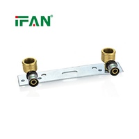 Raccord en laiton IFAN pour plomberie, raccord à sertir PEX, raccord en T fileté réduit forgé en laiton moulé