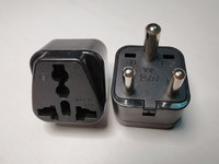 Adaptateur de prise de voyage Inde (Type D) pour le Pakistan, le Népal, le Bangladesh
