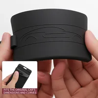 Housse de protection en caoutchouc de silicone liquide pour clé de voiture Tesla Model 3 Model Y, coque de protection pour porte-clés, accessoires décoratifs