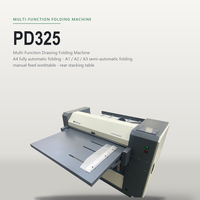 Çizim Kağıdı Katlama Makinesi A4 A1 A2 A3 Plan Çizim Kağıdı Katlayıcı Yarı Otomatik Çapraz Katlama Ayarlanabilir Kenar Aralığı 930mm Kağıt Genişliği