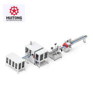 2024 Neue Einführung Ultraschallschweißen vollautomatische Atmung-Gasmaske Baumwolle Holzkohle-Kartusche Filterproduktionsmaschine - Product Image 1