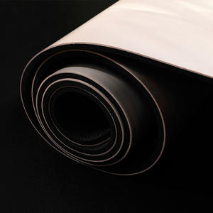 Pequeña venta al por mayor 5mm de espesor Color-Block Gradient PU <span class=keywords><strong>Yoga</strong></span> Mat antideslizante absorbente de sudor de goma natural Fitness Mat - Product Image 3