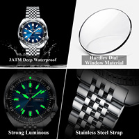 Montre Poedagar 682 pour homme, style business casual, avec lunette rotative, date, jour, luminescence, étanche, en acier inoxydable, quartz.
