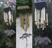 Pendentif Feng Shui en bois massif carillon éolien en bronze carillon éolien multi-tube antirouille en alliage de cuivre carillon éolien surdimensionné