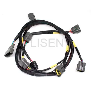 For RB20 RB25 RB26 R32 GTR Smart Ignition Coil Pack Wire Harness Nylon Wire Loom