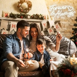 En gros, Enseigne néon lumineuse LED avec logo 'DONT THINK SHIT' en forme de nœud, 'Forever&Always', pour Hôtels, avec <span class=keywords><strong>transformateur</strong></span>, en acrylique, IP54, Décoration - Product Image 3