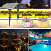 2023 prix usine 5m 10m 20m couleur blanche RGB paysage Led bande lumineuse à énergie solaire LED bande lumineuse Led pour l'extérieur