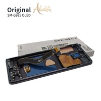 Pièces de rechange pour téléphone portable OLED souple Service Pack LCD pour Samsung Galaxy S20 Plus G985 Remplacements de téléphone portable LCD avec cadre