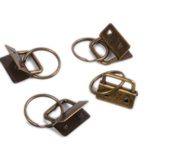 Ivoduff Wholesale Mix Color Metal 25mm Key Fob Hardware for Wristlets Lanyard