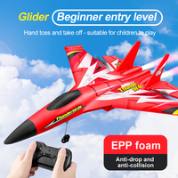 EPP Thunder Bird Rc Glider Brushed Drive Force 150m Remote Kids Airplane Hobby Toy with Cool Light Smart Gyroscope Fighter Toy