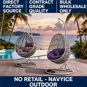 Custom OEM Indoor Outdoor with Stand, Hanging Patio Lounge Chair with Cushions <b>for</b> Garden Balcony Hotel - Product Image 2