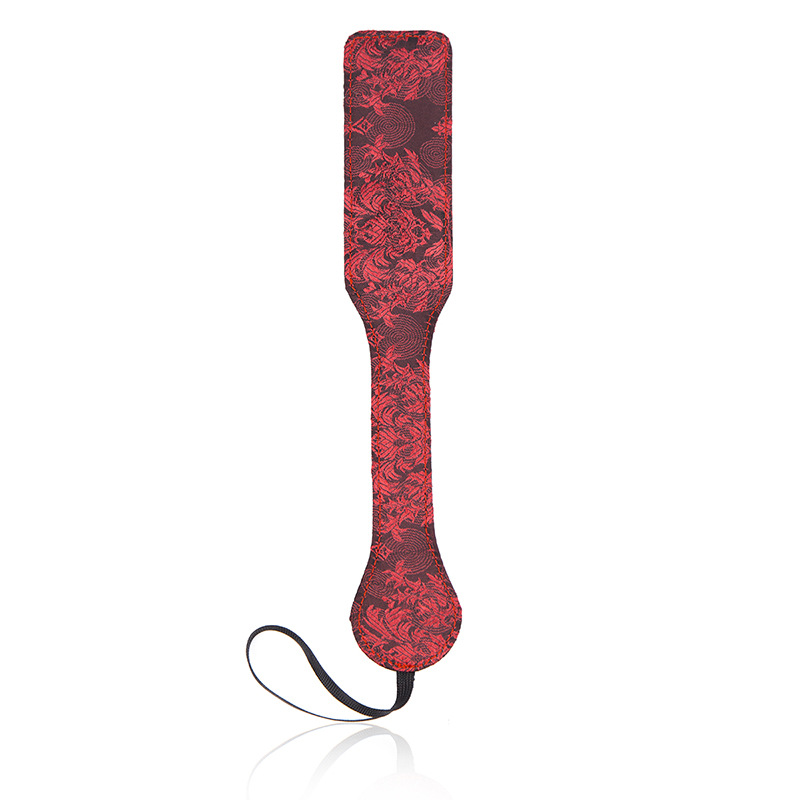 Ensemble de bondage 2 pièces avec pagaie de fessée en cuir et fouet pour cheval BDSM