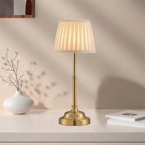 Lampada da Tavolo LED Ricaricabile Moderna, Luce da Tavolo Senza Fili in Tessuto con Controllo Touch <span class=keywords><strong>per</strong></span> Camera da Letto e Sala da Pranzo - Product Image 2