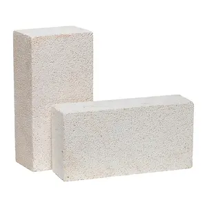 Sintered Mullite Insulating Fire Brick Furnaces Light Weight Refractory Mullite Bricks Jm23 Jm26 Jm28