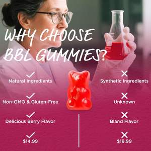 Gummies pour les fesses OEM ODM sous marque privée pour femmes, Gummies BBL avec mélange d'herbes Curva Boost - Product Image 3