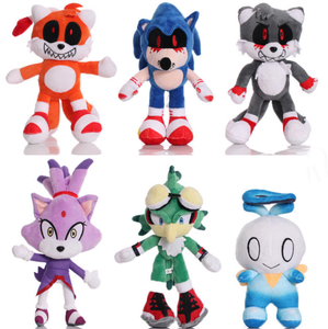 Vendita all'ingrosso di Bambole Soniced da 8 Pollici, <span class=keywords><strong>Giocattoli</strong></span> di Peluche Anime, Ornamenti, Bambole Cartoon, Premi per Giochi con la Macchina a Gru, Regali di Compleanno per Bambini - Product Image 2