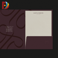 Carpeta de Presentación Personalizada Fangda A4, 2 Bolsillos, Acabado Mate, Papel Recubierto para Organización de Archivos Escolares y Empresariales