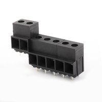 Bloc de bornes à vis haute intensité 135T-10.16mm 65A 1000V, connecteur de soudure PCB 2P 3P noir et vert