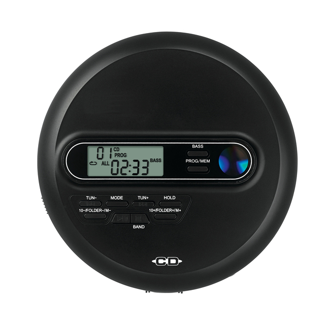 Wholesale 40/100sec Anti-Skip CD Player PLL FM Radio Repeater LCD Display BBS Discman for Laptop/Car/Home Use MP3/CD