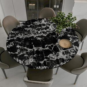 ORON Carta da Parati Nera di Lusso a Basso Prezzo, <span class=keywords><strong>Adesivi</strong></span> Murali 3D Autoadesivi, Pellicola in Vinile Effetto Marmo per Mobili da Cucina e Decorazione Casa - Product Image 4
