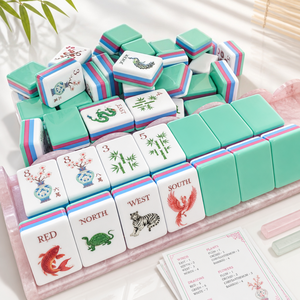 Juego <span class=keywords><strong>de</strong></span> Mahjong Chino Neo con Patrón <span class=keywords><strong>de</strong></span> Grúa y <span class=keywords><strong>Pino</strong></span> para Noches <span class=keywords><strong>de</strong></span> Juego Clásicas, Entretenimiento en Casa, Diversión a <span class=keywords><strong>Precio</strong></span> <span class=keywords><strong>de</strong></span> Mayoreo con Bolsa para Dados - Product Image 1