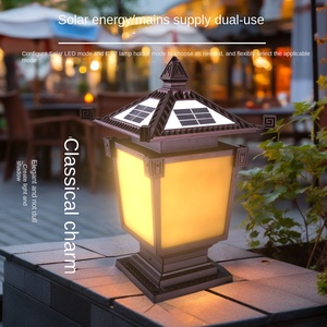 Nuevo estilo clásico al aire libre Pilar lámpara puerta jardín columna luz Pilar luz Villa jardín poste lámpara LED bolardo Luz - Product Image 2