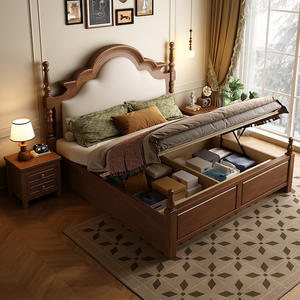 <span class=keywords><strong>Prix</strong></span> <span class=keywords><strong>de</strong></span> gros Lit coffre en bois <span class=keywords><strong>de</strong></span> style nordique personnalisable avec tiroirs Conception détachable Transport facile à travers les escaliers étroits - Product Image 3
