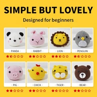 Boneka Rajut Amigurumi Bohe Kawaii Mudah Dibuat dari Katun Buatan Tangan Gaya Hewan Bunga Lucu Grosir Hadiah untuk Anak-Anak