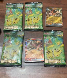Cadeau pour enfants Japon <span class=keywords><strong>Anime</strong></span> Poke Moned P T <span class=keywords><strong>C</strong></span> G Cartes de collection Packs Simplifié Chinois 151 mince/gros Jeu Cartes à collectionner - Product Image 3