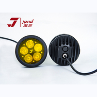 Projecteur LED pour moto de haute qualité JPAD, en aluminium CNC noir, haute luminosité, 5 ampoules LED, étanche, télécommande sans fil