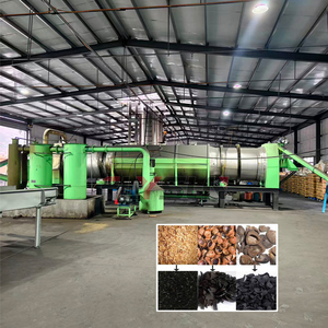 Coco Shell Peat Carbonization Machine Firewood Biomass Pyrolysis Plant Biochar Making Machine Price - Product Image 1