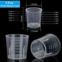 Vasos Graduados de Plástico PP de 5ml, 10ml, 15ml, 20ml, 25ml, 30ml, 250ml, 480ml, Transparentes con Escala para Uso Médico, Certificación ISO, Logotipo Personalizado