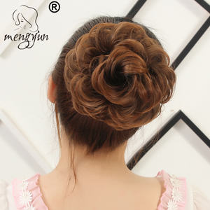 Chignons วิกผมหยิกเจ้าสาววิกผมสังเคราะห์มวย<span class=keywords><strong>ผม</strong></span> Chignons มี4สีให้เลือก - Product Image 3