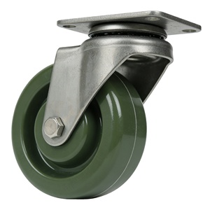 4 "300lbs प्लेट स्विवेल एपॉक्सी राल स्टेनलेस स्टील गर्मी प्रतिरोधी कैस्टर व्हील खाद्य प्रसंस्करण प्रशीतन के लिए - Product Image 1