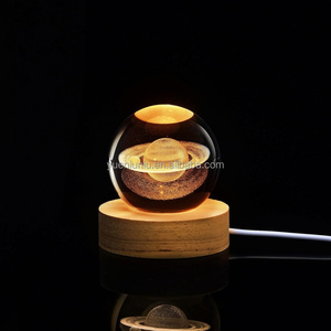 <span class=keywords><strong>Bola</strong></span> <span class=keywords><strong>de</strong></span> <span class=keywords><strong>cristal</strong></span> <span class=keywords><strong>de</strong></span> arte 3D grabado láser sistema Solar <span class=keywords><strong>bola</strong></span> <span class=keywords><strong>de</strong></span> <span class=keywords><strong>cristal</strong></span> en blanco escritorio decoración del hogar luz <span class=keywords><strong>de</strong></span> noche Led con Base LED - Product Image 3
