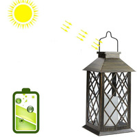 Lanterne solaire en plastique de style antique, étanche, pour l'extérieur, à suspendre, pour jardin, patio, allée, décoration de mariage